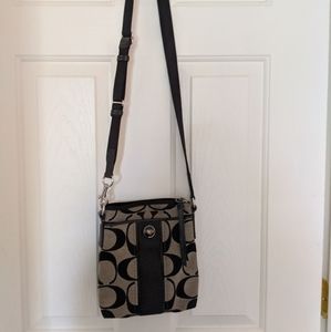 Coach Crossbody bag- Black suede